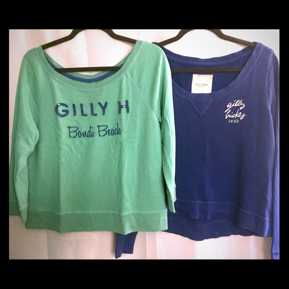 2 Gilly Hicks Lightweight Sweatshirts